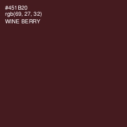 #451B20 - Wine Berry Color Image