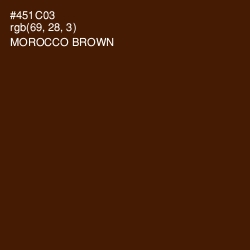 #451C03 - Morocco Brown Color Image