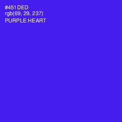 #451DED - Purple Heart Color Image
