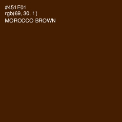 #451E01 - Morocco Brown Color Image