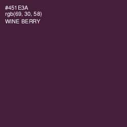 #451E3A - Wine Berry Color Image