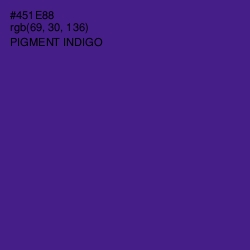 #451E88 - Pigment Indigo Color Image