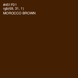 #451F01 - Morocco Brown Color Image