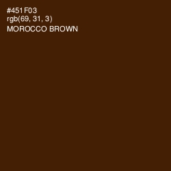 #451F03 - Morocco Brown Color Image