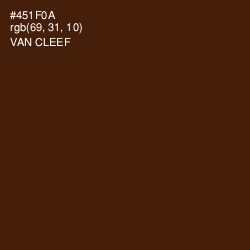 #451F0A - Van Cleef Color Image