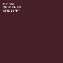 #451F2A - Wine Berry Color Image