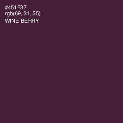 #451F37 - Wine Berry Color Image