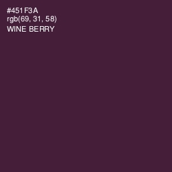 #451F3A - Wine Berry Color Image