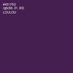 #451F50 - Loulou Color Image