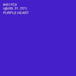 #451FC9 - Purple Heart Color Image