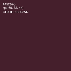 #45202C - Crater Brown Color Image
