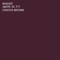 #45202F - Crater Brown Color Image