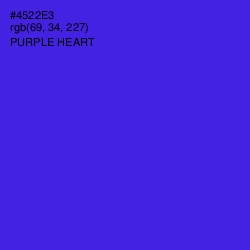 #4522E3 - Purple Heart Color Image