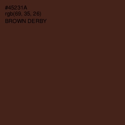 #45231A - Brown Derby Color Image