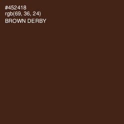 #452418 - Brown Derby Color Image