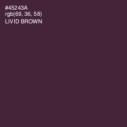 #45243A - Livid Brown Color Image