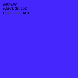 #4526FC - Purple Heart Color Image