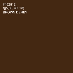 #452812 - Brown Derby Color Image