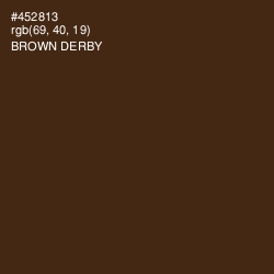 #452813 - Brown Derby Color Image