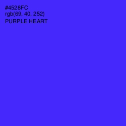 #4528FC - Purple Heart Color Image