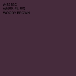 #452B3C - Woody Brown Color Image