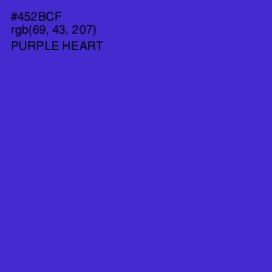 #452BCF - Purple Heart Color Image