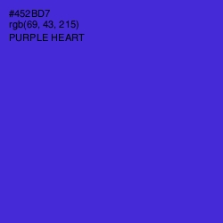 #452BD7 - Purple Heart Color Image