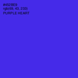 #452BE9 - Purple Heart Color Image