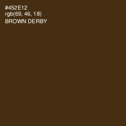 #452E12 - Brown Derby Color Image