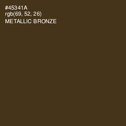 #45341A - Metallic Bronze Color Image