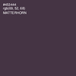 #453444 - Matterhorn Color Image