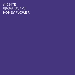 #45347E - Honey Flower Color Image