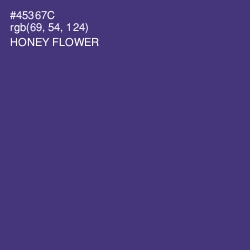 #45367C - Honey Flower Color Image