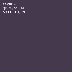 #45394E - Matterhorn Color Image