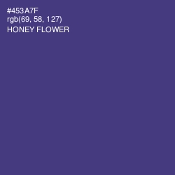 #453A7F - Honey Flower Color Image