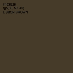 #453B28 - Lisbon Brown Color Image