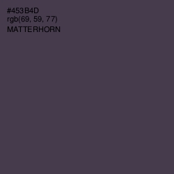 #453B4D - Matterhorn Color Image