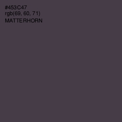 #453C47 - Matterhorn Color Image