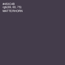 #453C4B - Matterhorn Color Image