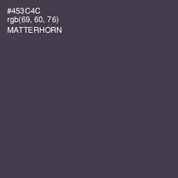 #453C4C - Matterhorn Color Image