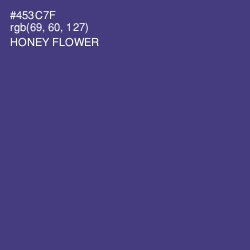 #453C7F - Honey Flower Color Image