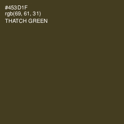#453D1F - Thatch Green Color Image
