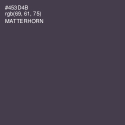 #453D4B - Matterhorn Color Image