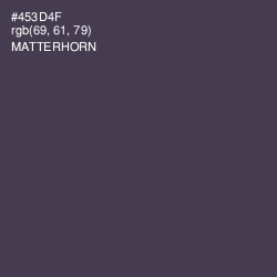 #453D4F - Matterhorn Color Image