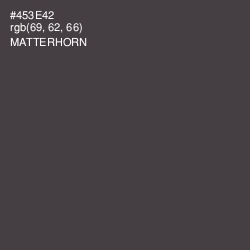 #453E42 - Matterhorn Color Image