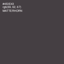 #453E43 - Matterhorn Color Image