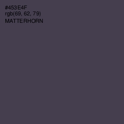 #453E4F - Matterhorn Color Image