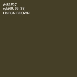 #453F27 - Lisbon Brown Color Image