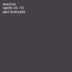 #453F48 - Matterhorn Color Image