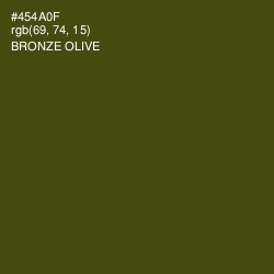 #454A0F - Bronze Olive Color Image